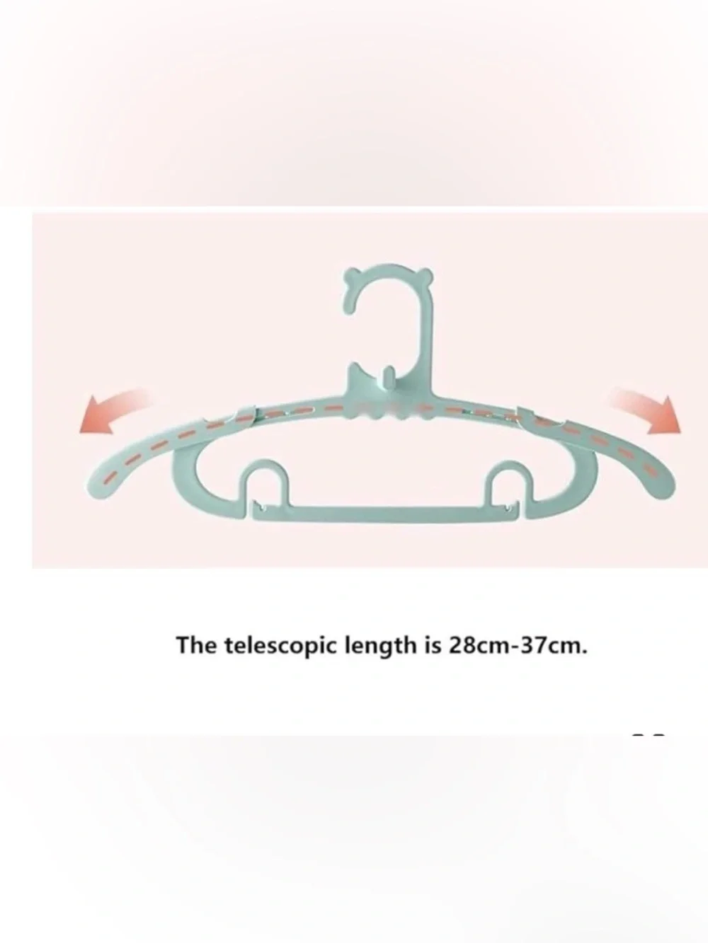 White Space-Saving Closet Hangers Set - Brand Unspecified